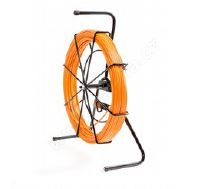 Protahovací pero potažené PVC- SAFE, 7mm, délka 80m,umístěné v patentovaném odvíjecím rámu