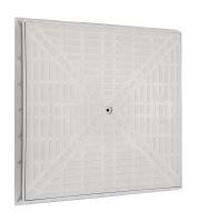 Víko plastové s rámem pro komory Hidrostank, 350x350mm, bez zamykání, barva šedá