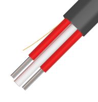 Kabel optický, A-D2YT, Flat DROP,48 vl., 9/125, černý, 2500N, plochý kabel 12,5x5,5mm, KDP