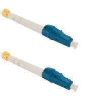 Patch cord, flexibilní vlákno G.657.B3. 9/125,  LC/UPC-LC/UPC, simplex,  1m, bílý