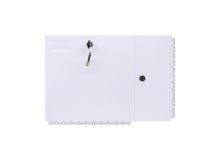 Nástěnný dvousekční box 48 SC simplex, plast, uzamykatelný, bílý