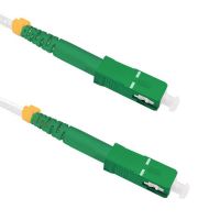 Patch cord, flexibilní vlákno G.657.B3. 9/125,  SC/APC-SC/APC, simplex, 10m, bílý
