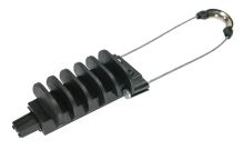 Závěsná kabelová kotva, se závěsným lankem 130 mm, 6-9 mm, 2,5kN, černá